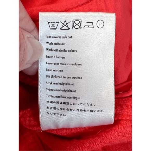 The Cords & Co. Poppy Red Soft Corduroy Button Jacket MEDIUM Bright Colorful‎ - Picture 9 of 10